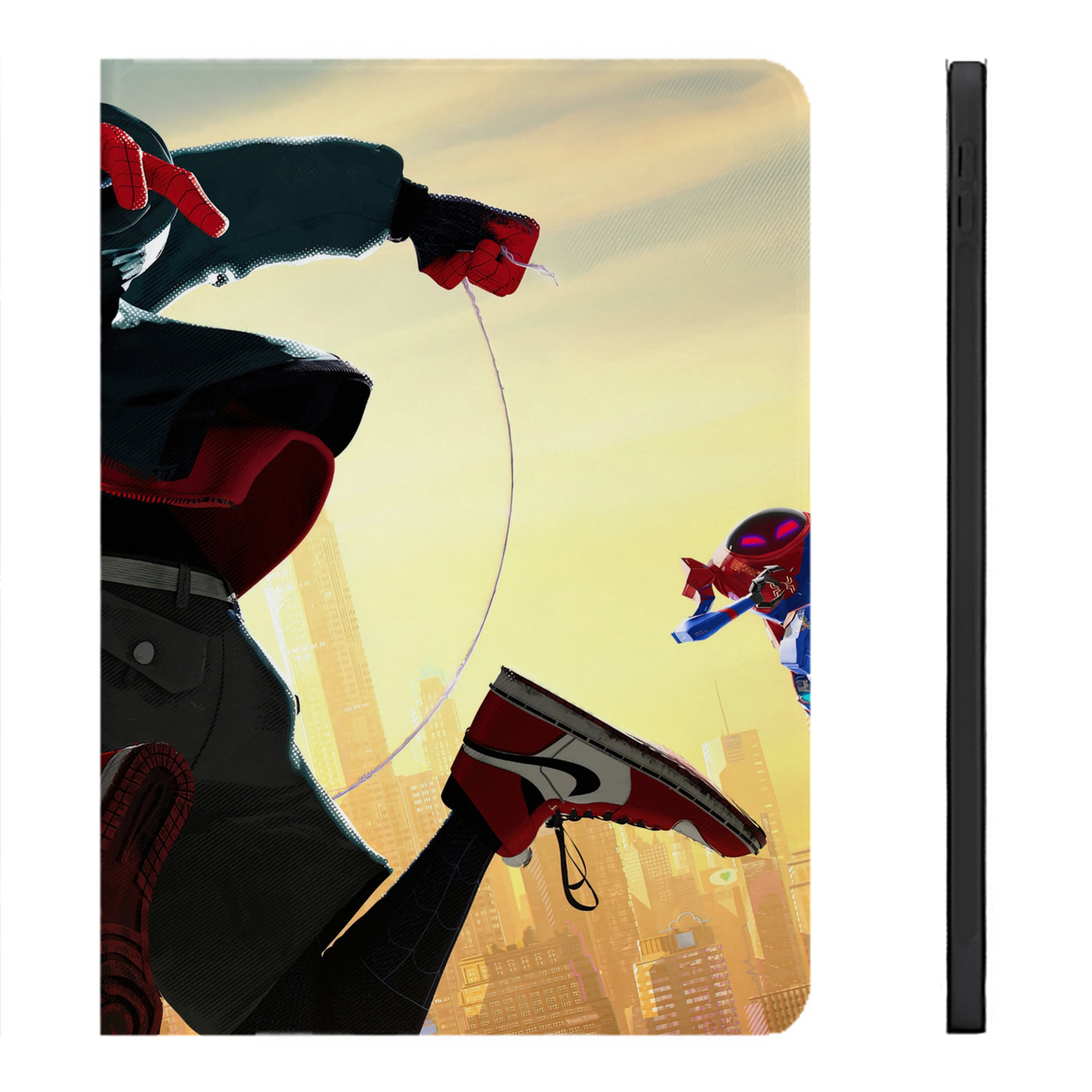 （画像用） Spider Man スパイダーマン IPadケース ペンホルダー付き ブックスタイルデザイン